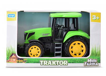 Zielony traktor - mini farma 33cm Artyk 116704 