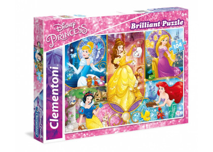 BRILLIANT Księżniczki 104 elementy Puzzle Clementoni 20140 