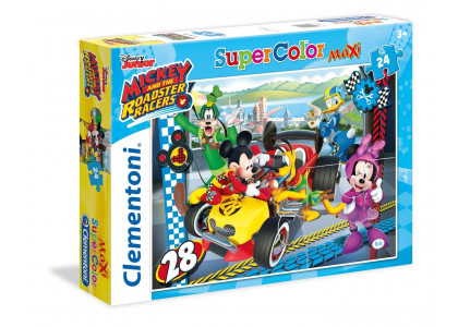 Miki i raźni rajdowcy 24 elementy Super Kolor Maxi Puzzle Clementoni 24481 