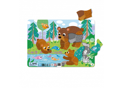 Puzzle ramkowe Niedźwiadki Dodo 300221 