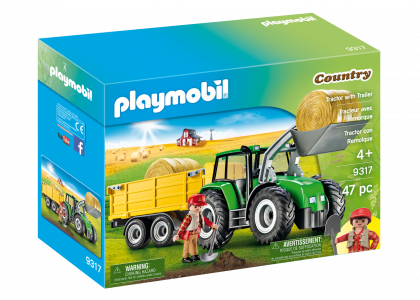 Traktor z przyczepą Playmobil 9317 
