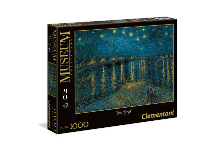 MUSEUM Van Gogh - Notte stellata sul Rodano 1000 elementów Puzzle Clementoni 39344 