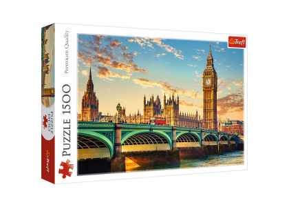 Londyn, Wielka Brytania 1500 elementów Puzzle Trefl 26202 
