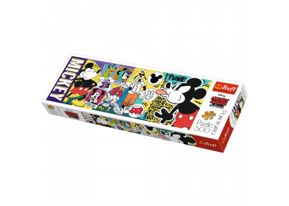 Legendarna Myszka Miki Panorama 500 elementów Puzzle Trefl 29511 