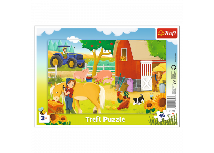 Ramkowe - Na farmie 15 elementów Puzzle Trefl 31356 
