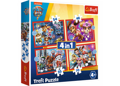 Psi Patrol 4w1 Puzzle Trefl 34374 