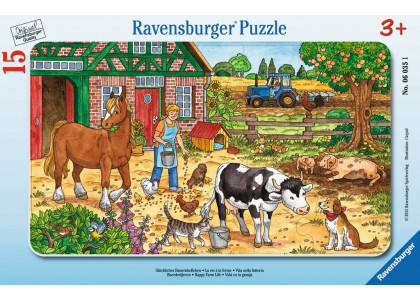 Szczęśliwe życie na farmie 15 elementów Puzzle Ravensburger 060351 