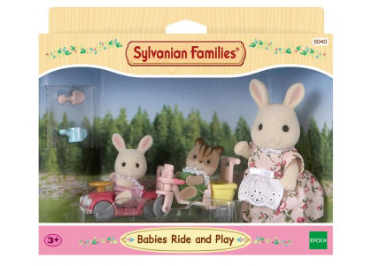 Trójkołowy rower z zabawkami Sylvanian Families 5040 