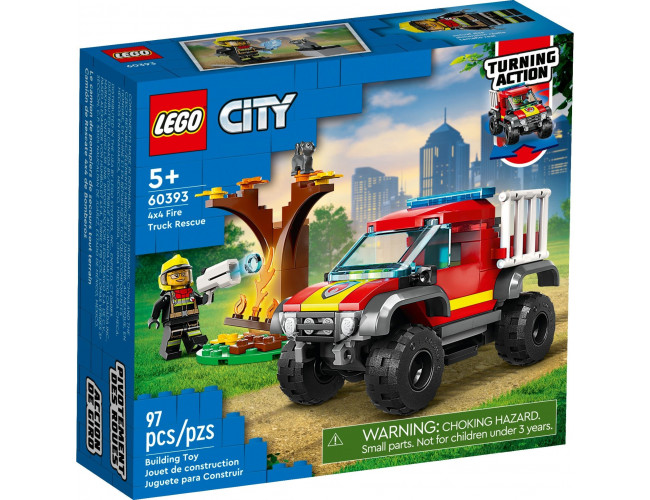 Wóz strażacki 4x4 - misja ratunkowa LEGO City 60393 