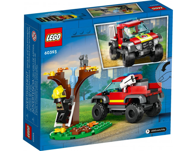 Wóz strażacki 4x4 - misja ratunkowa LEGO City 60393 