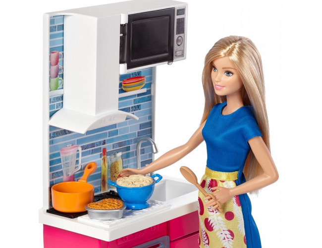 Kuchnia + lalka Barbie DVX51 / DVX54 