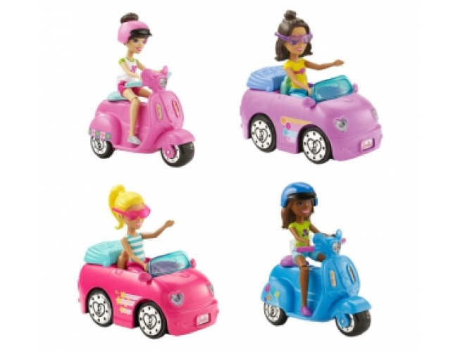 Pojazd + Lalka Barbie FHV76 