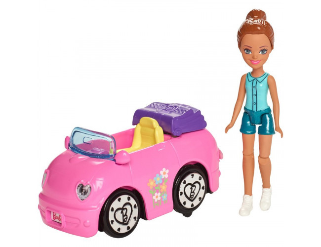 Myjnia samochodowa zestaw + Lalka Barbie FHV91 