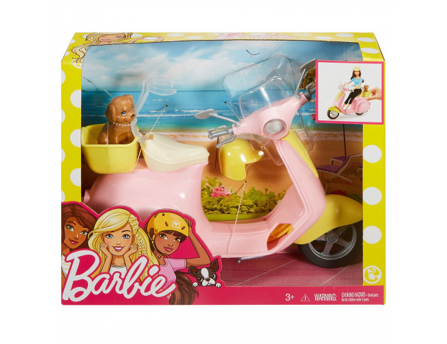 Skuter ze szczeniaczkiem Barbie FRP56 
