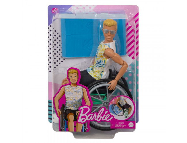 Ken na wózku inwalidzkim BarbieGWX93
