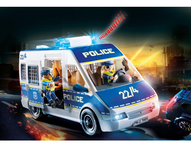 Transporter policyjny ze światłem i dźwiękiem City Action 70899 