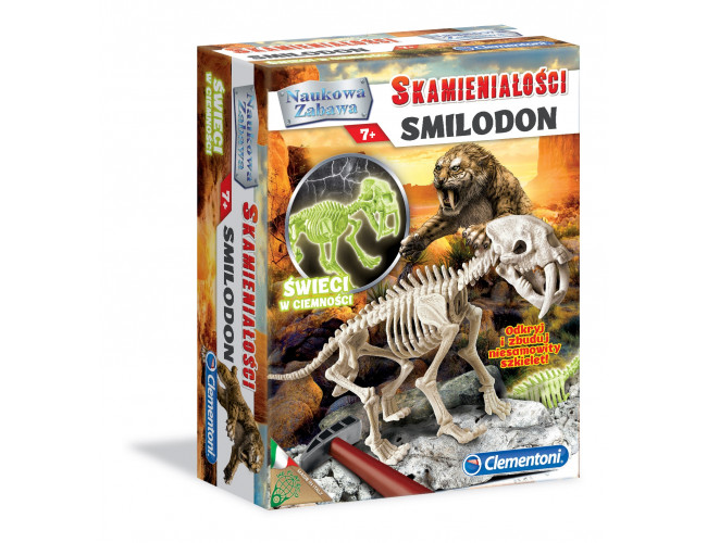 Skamieniałości - Smilodon FluorescencyjnyClementoni60891