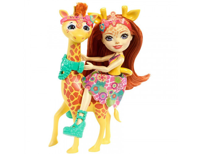 Lalka + Duże zwierzę - Gillian Giraffe Enchantimals FKY72 / FKY74 
