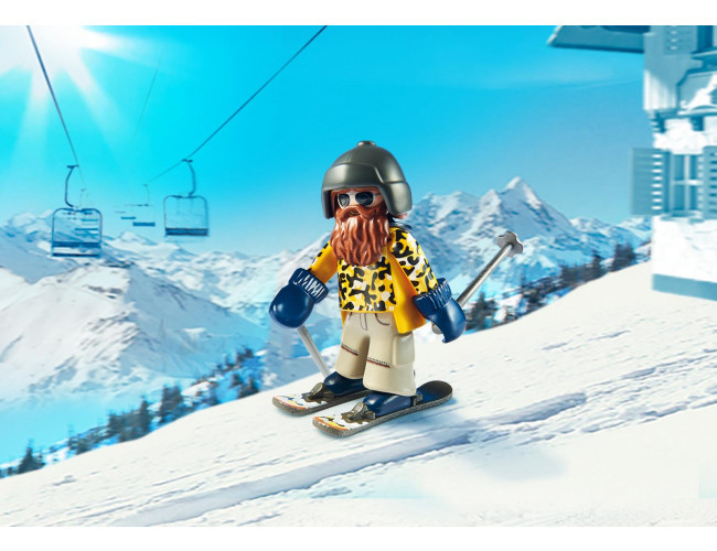 Narciarz na nartach snowblade Family Fun 9284 