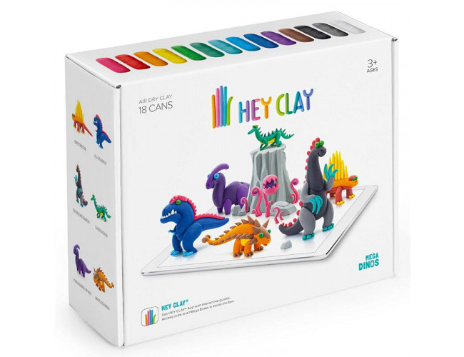 Masa plastyczna - Mega Dinozaury Hey Clay HCL18006 