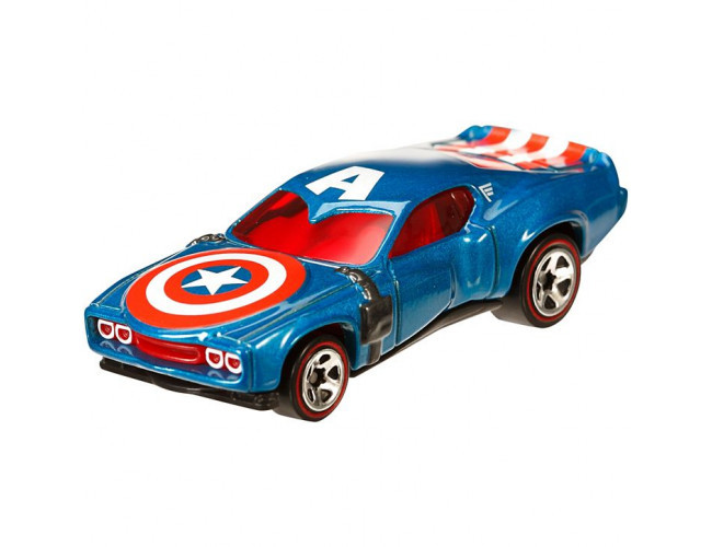 Samochodzik Marvel - Kapitan Ameryka Hot Wheels BDM71 / BDM73 