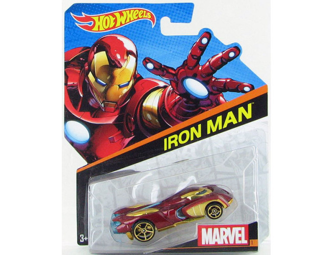 Samochodzik Marvel - Iron Man Hot Wheels BDM71 / BDM74 