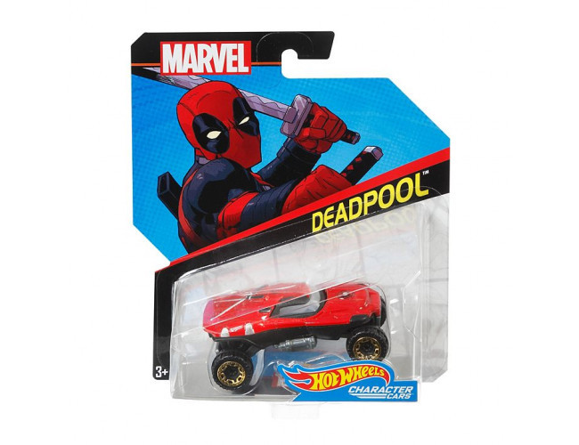 Samochodzik Marvel - Deadpool Hot Wheels BDM71 / DXM03 