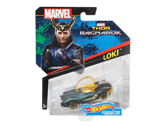 Samochodzik Marvel - Loki Hot Wheels BDM71 / DXM12 