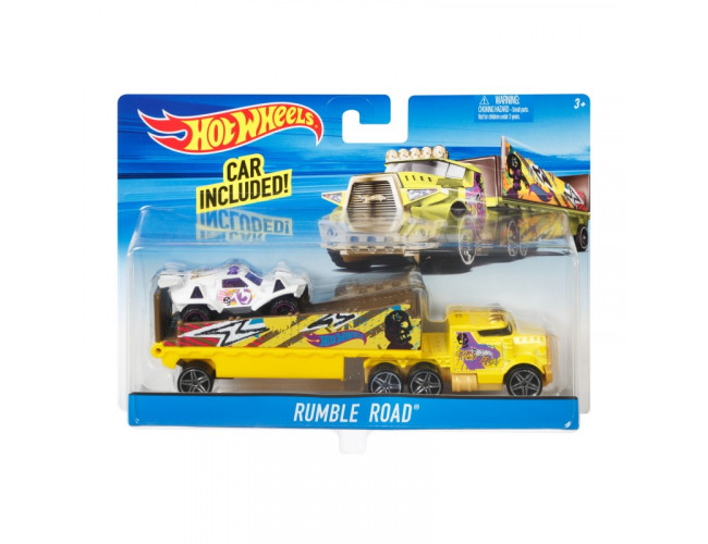 Ciężarówka + samochód - Rumble Road Hot Wheels BDW51 / BDW56 
