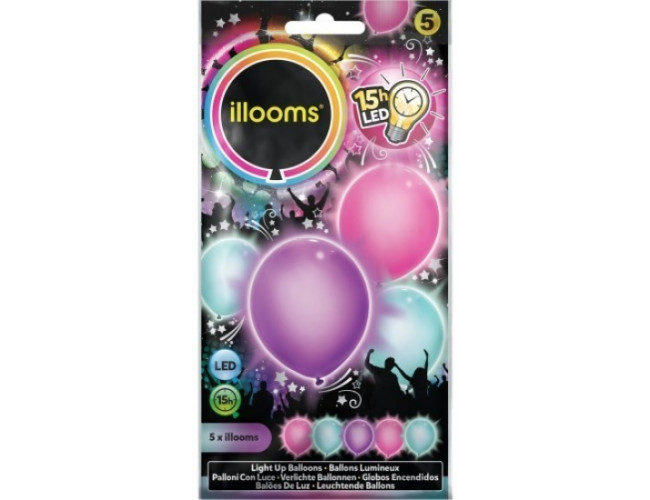 Balony Led Dziewczęce 4-pak iLLooms 80050 