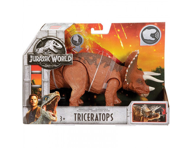 Figurka Dinozaura z dźwiękiem - Triceratops Jurassic World FMM23 / FMM24 