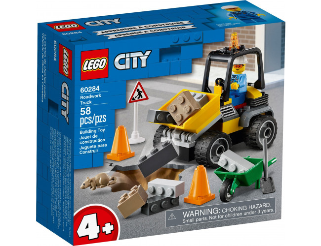 Pojazd do robót drogowych LEGO City 60284 