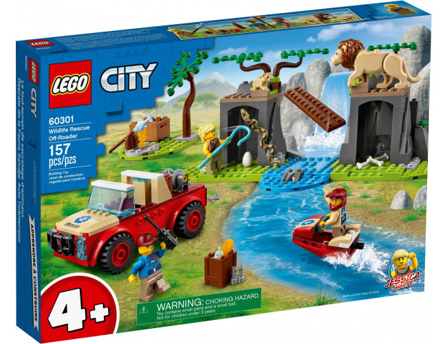 Terenówka ratowników dzikich zwierząt LEGO City 60301 