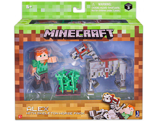 Figurka Alex i koń Szkieletor  LEGO Minecraft MIN16601 