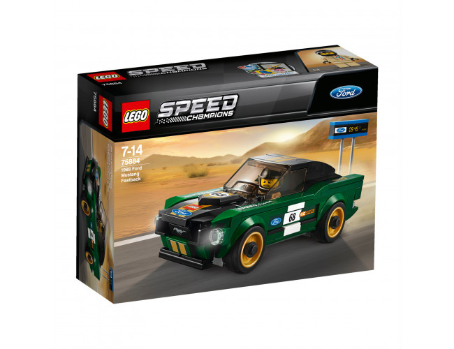 Ford Mustang Fastback z 1968 r. LEGO Speed Champions 75884 