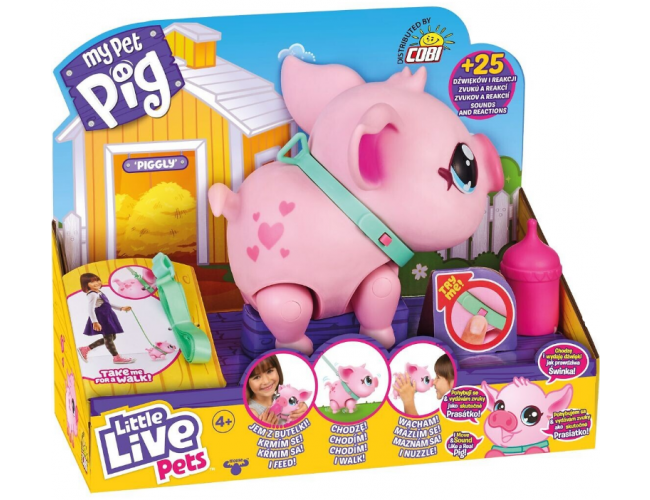 Interaktywna Świnka Piggly Little Live Pets 26366 