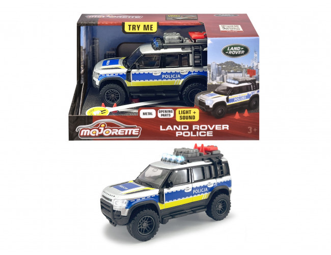 Grand Land Rover policja 12,5 cm Majorette 213712000026 