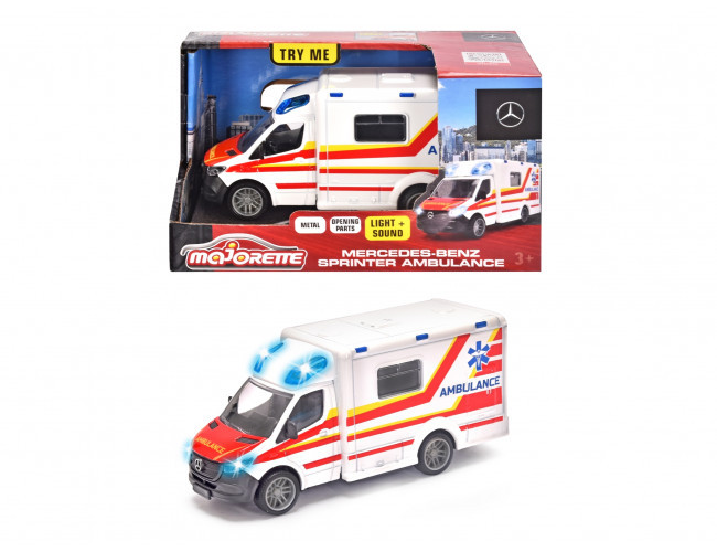 Grand Mercedes-Benz ambulans 12,5 cm Majorette 213712001038 
