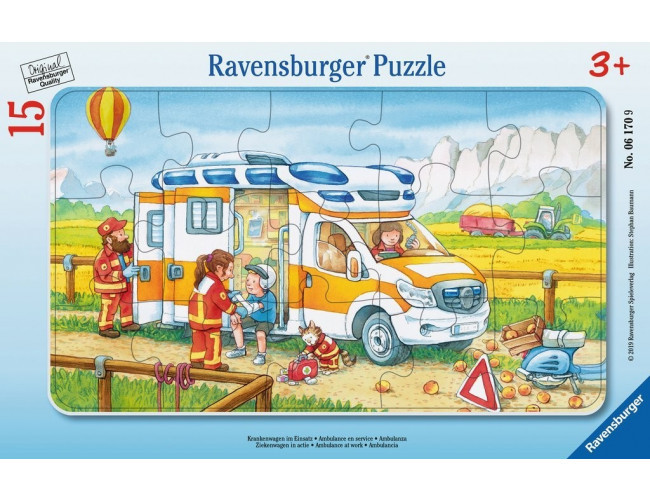 W ambulansie 15 elementówPuzzle Ravensburger061709