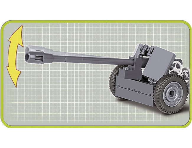Niemiecka armata przeciwpancerna - 7,5 cm PaK 40 Small Army 2185 