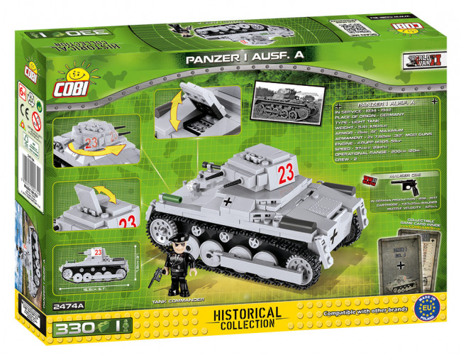 Niemiecki czołg - Panzer I Ausf. B Small Army 2474 