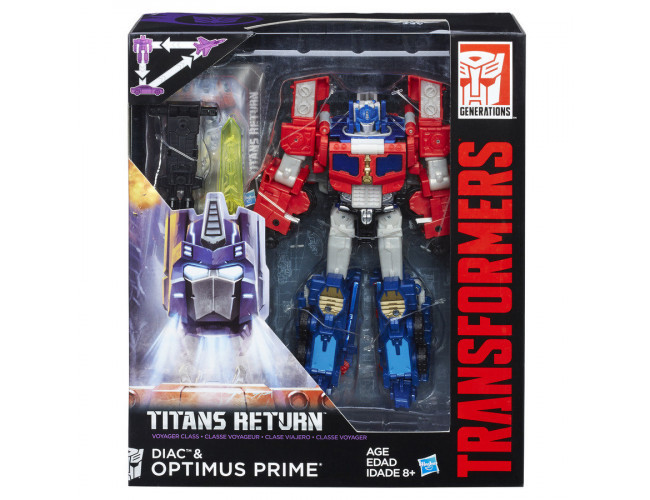Generations Voyager Titans Return - Optimus Prime i Diac Transformers B7769 / C0276 